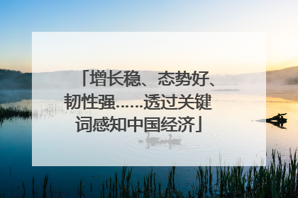 增长稳、态势好、韧性强……透过关键词感知中国经济