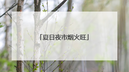 夏日夜市烟火旺