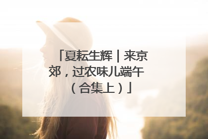 夏耘生辉｜来京郊，过农味儿端午（合集上）