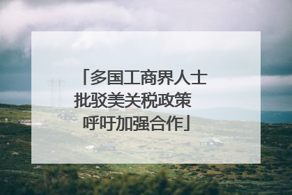 多国工商界人士批驳美关税政策 呼吁加强合作
