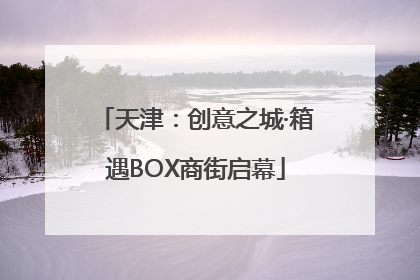 天津：创意之城·箱遇BOX商街启幕
