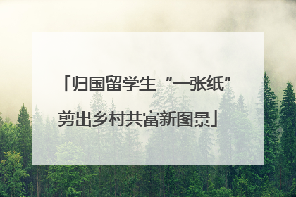 归国留学生“一张纸”剪出乡村共富新图景