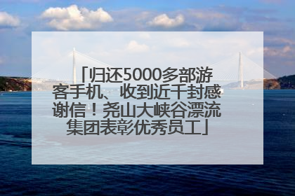 归还5000多部游客手机、收到近千封感谢信！尧山大峡谷漂流集团表彰优秀员工