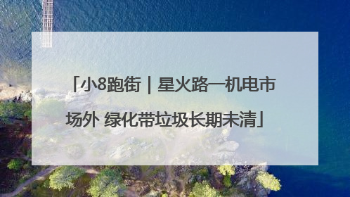 小8跑街｜星火路一机电市场外 绿化带垃圾长期未清