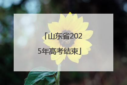 山东省2025年高考结束