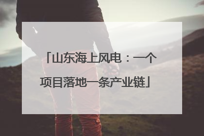 山东海上风电：一个项目落地一条产业链