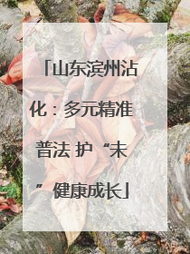 山东滨州沾化：多元精准普法 护“未”健康成长