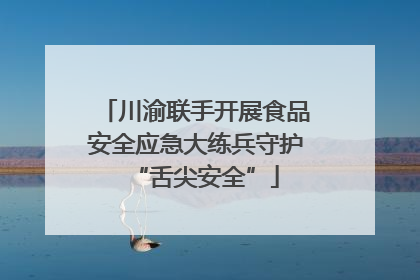 川渝联手开展食品安全应急大练兵守护“舌尖安全”