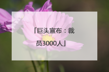 巨头宣布：裁员3000人