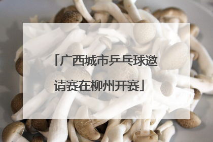 广西城市乒乓球邀请赛在柳州开赛