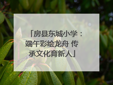 房县东城小学：端午彩绘龙舟 传承文化育新人