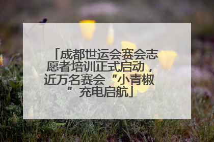 成都世运会赛会志愿者培训正式启动，近万名赛会“小青椒”充电启航