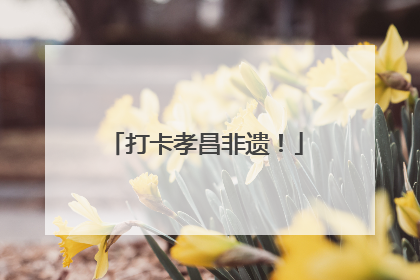 打卡孝昌非遗！