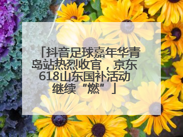 抖音足球嘉年华青岛站热烈收官，京东618山东国补活动继续“燃”