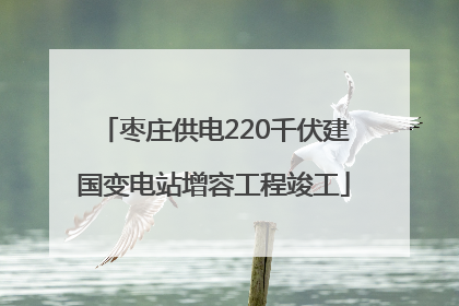 枣庄供电220千伏建国变电站增容工程竣工