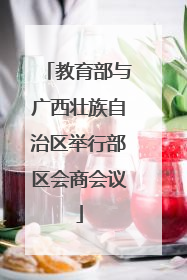 教育部与广西壮族自治区举行部区会商会议