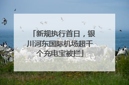 新规执行首日，银川河东国际机场超千个充电宝被拦