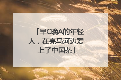 早C晚A的年轻人，在亮马河边爱上了中国茶