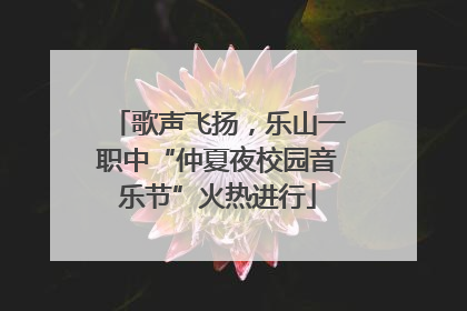 歌声飞扬，乐山一职中“仲夏夜校园音乐节”火热进行