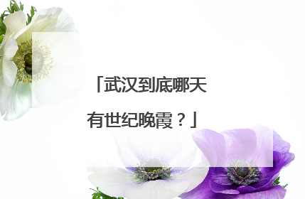 武汉到底哪天有世纪晚霞？