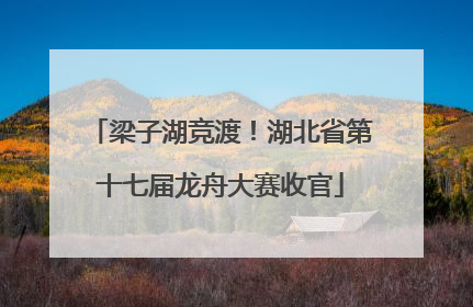 梁子湖竞渡！湖北省第十七届龙舟大赛收官