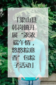 梁山县韩岗镇开展“浓浓端午情，悠悠粽意香”包粽子活动