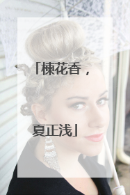楝花香，夏正浅