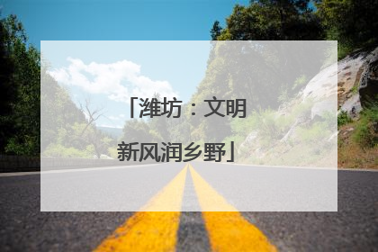潍坊：文明新风润乡野