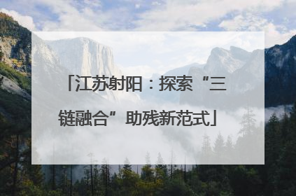 江苏射阳：探索“三链融合”助残新范式