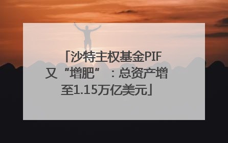 沙特主权基金PIF又“增肥”：总资产增至1.15万亿美元