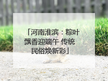河南淮滨：粽叶飘香迎端午 传统民俗焕新彩