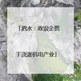 泗水：政银企携手浇灌机电产业