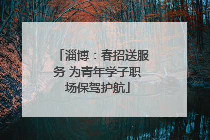 淄博：春招送服务 为青年学子职场保驾护航