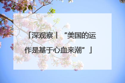 深观察丨“美国的运作是基于心血来潮”