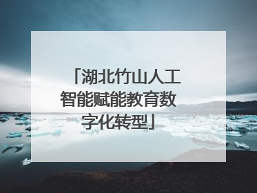 湖北竹山人工智能赋能教育数字化转型