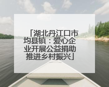 湖北丹江口市均县镇：爱心企业开展公益捐助推进乡村振兴