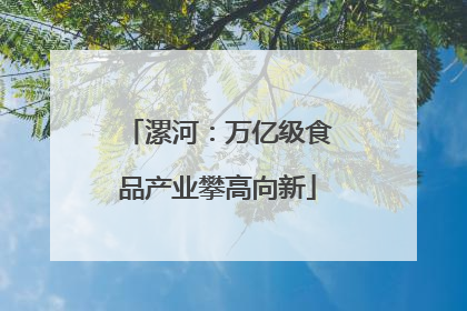漯河：万亿级食品产业攀高向新