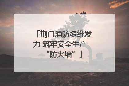 荆门消防多维发力 筑牢安全生产“防火墙”