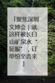 聚焦深圳文博会｜就这样被长白山矿泉水“征服”，订单纷至沓来