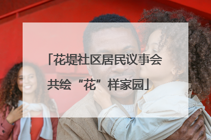 花堤社区居民议事会共绘“花”样家园