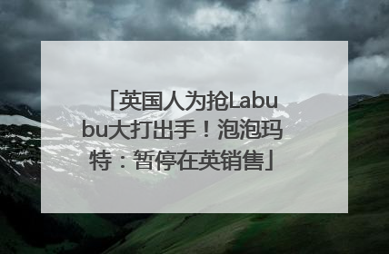 英国人为抢Labubu大打出手！泡泡玛特：暂停在英销售