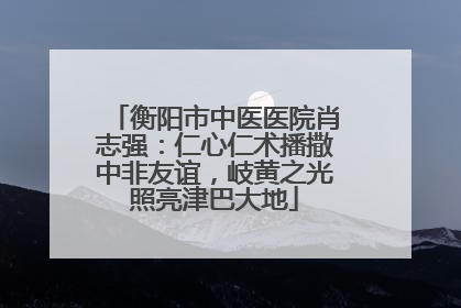 衡阳市中医医院肖志强：仁心仁术播撒中非友谊，岐黄之光照亮津巴大地