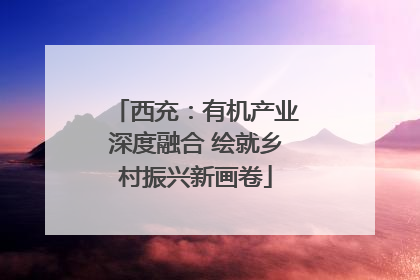 西充：有机产业深度融合 绘就乡村振兴新画卷