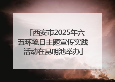 西安市2025年六五环境日主题宣传实践活动在昆明池举办