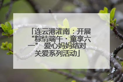 连云港灌南：开展“粽情端午・童享六一” 爱心妈妈结对关爱系列活动