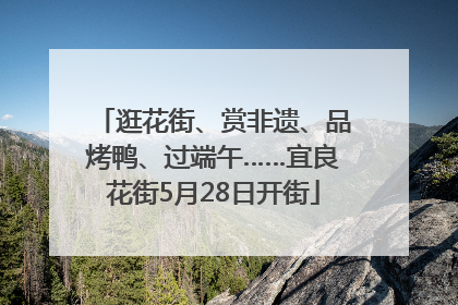 逛花街、赏非遗、品烤鸭、过端午……宜良花街5月28日开街