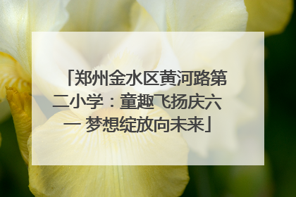 郑州金水区黄河路第二小学：童趣飞扬庆六一 梦想绽放向未来