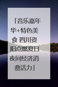 音乐嘉年华+特色美食 四川资阳点燃夏日夜间经济消费活力