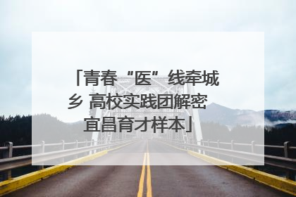 青春“医”线牵城乡 高校实践团解密宜昌育才样本
