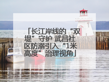 长江岸线的“双堤”守护 武昌社区防溺引入“1米高度”治理视角